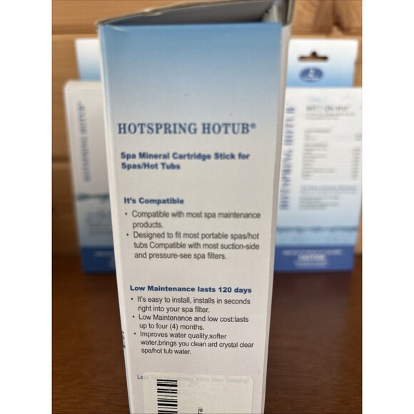 3 Boxes- HOTSPRING HOTUB Spa Mineral Cartridge 2 Pack Sticks Blue Spas Hot Tub - Picture 5 of 6